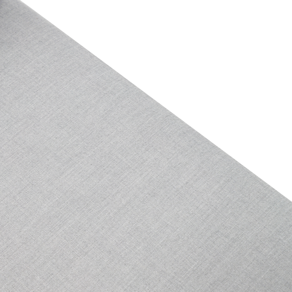 Sofa 1 plaza Ione aluminio antracita y textil gris medio 