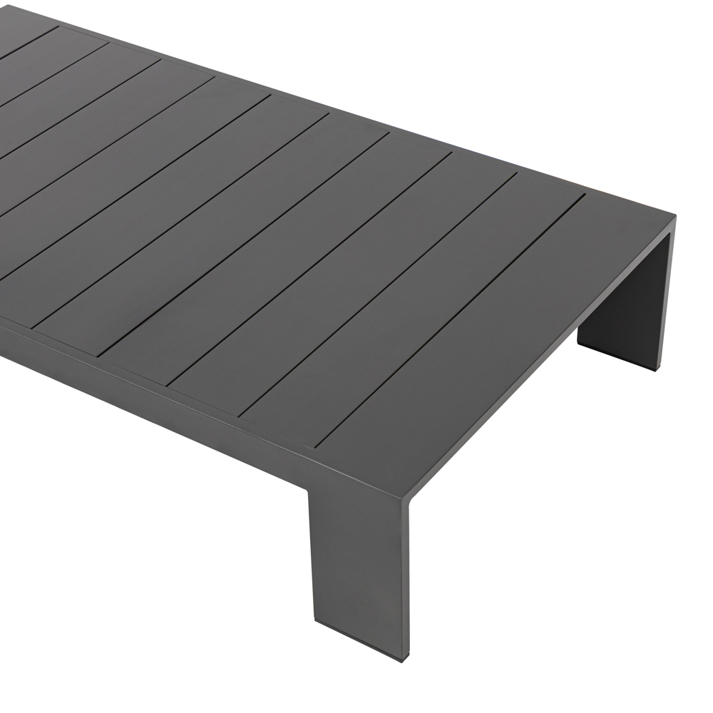 Mesa de centro Ione aluminio antracita.