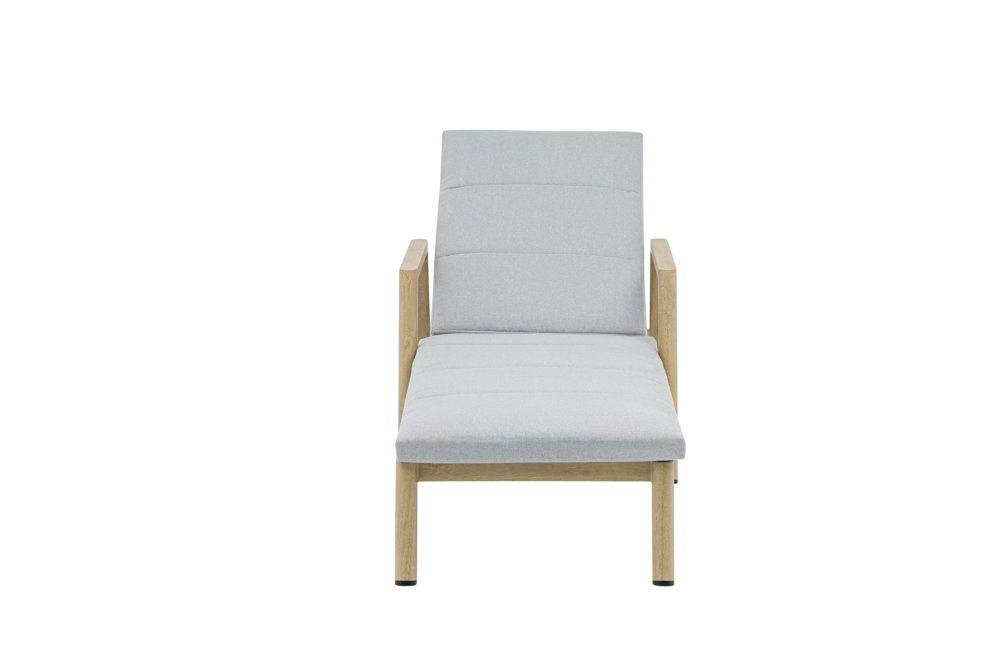 Tumbona Harmony aluminio efecto madera.