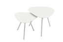 Mesa auxiliar Galt diam.50 aluminio blanco