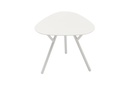 Mesa auxiliar Galt diam.50 aluminio blanco