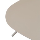 Mesa auxiliar Galt diam.50 aluminio taupe