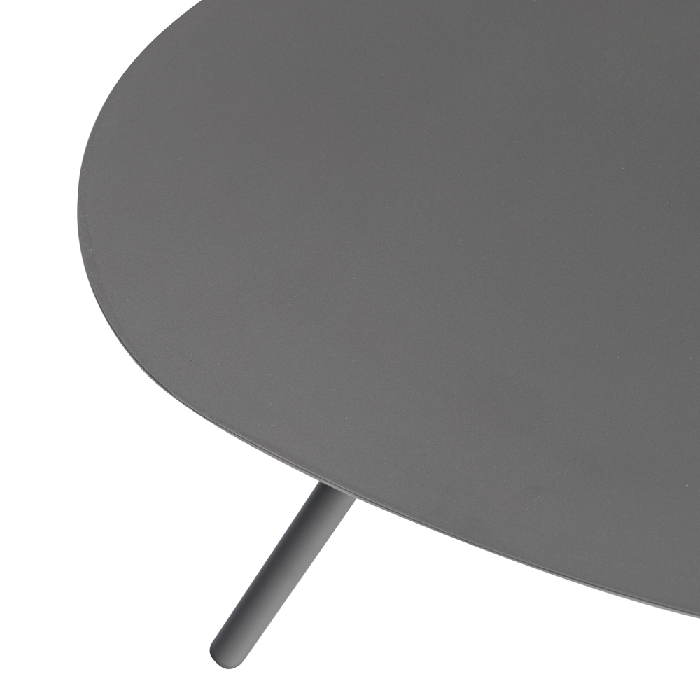 Mesa auxiliar Galt diam.50 aluminio antracita