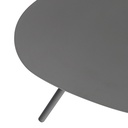 Mesa auxiliar Galt diam.50 aluminio antracita