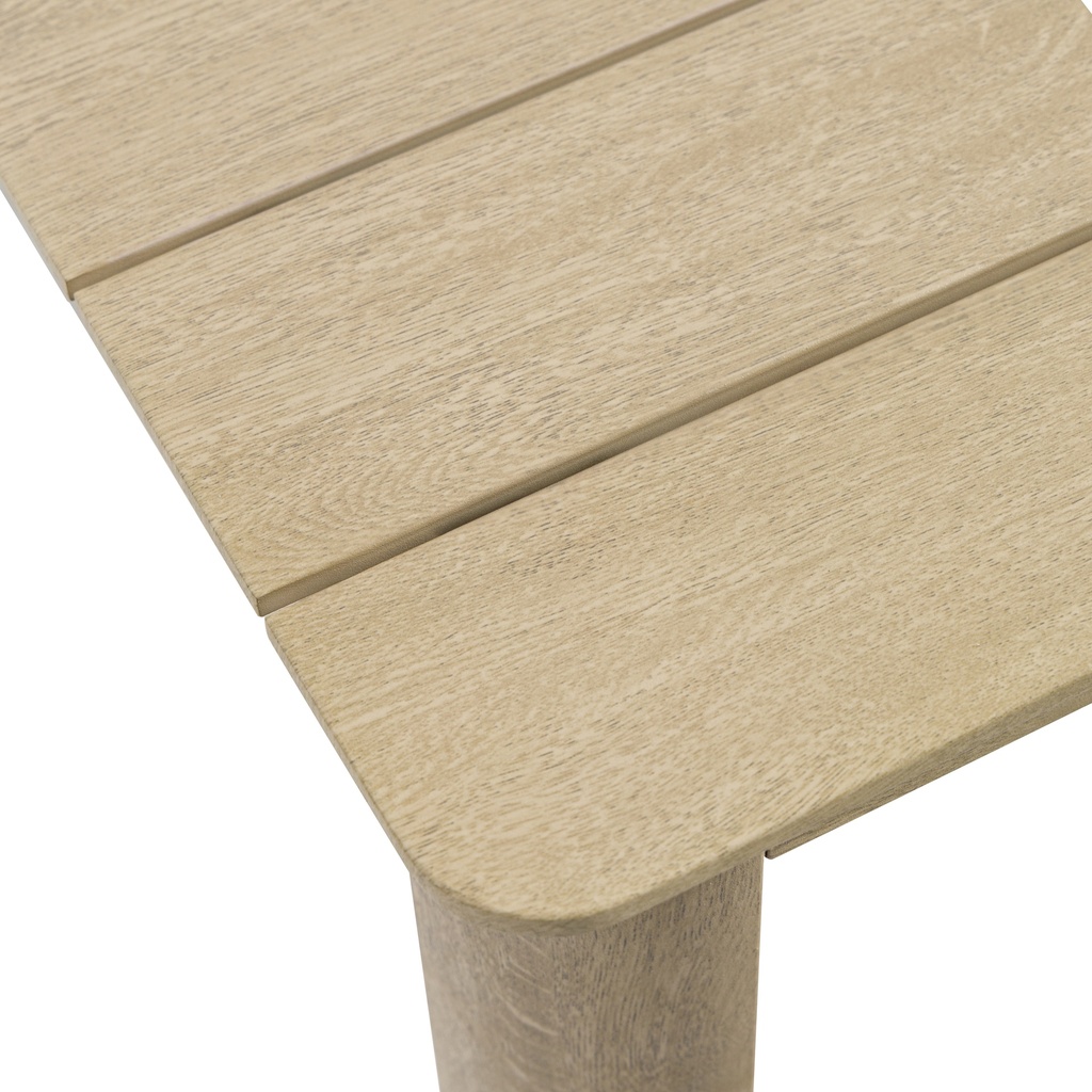 Mesa de comedor Harmony 160*88cm  aluminio efecto madera