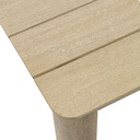 Mesa de comedor Harmony 160*88cm  aluminio efecto madera