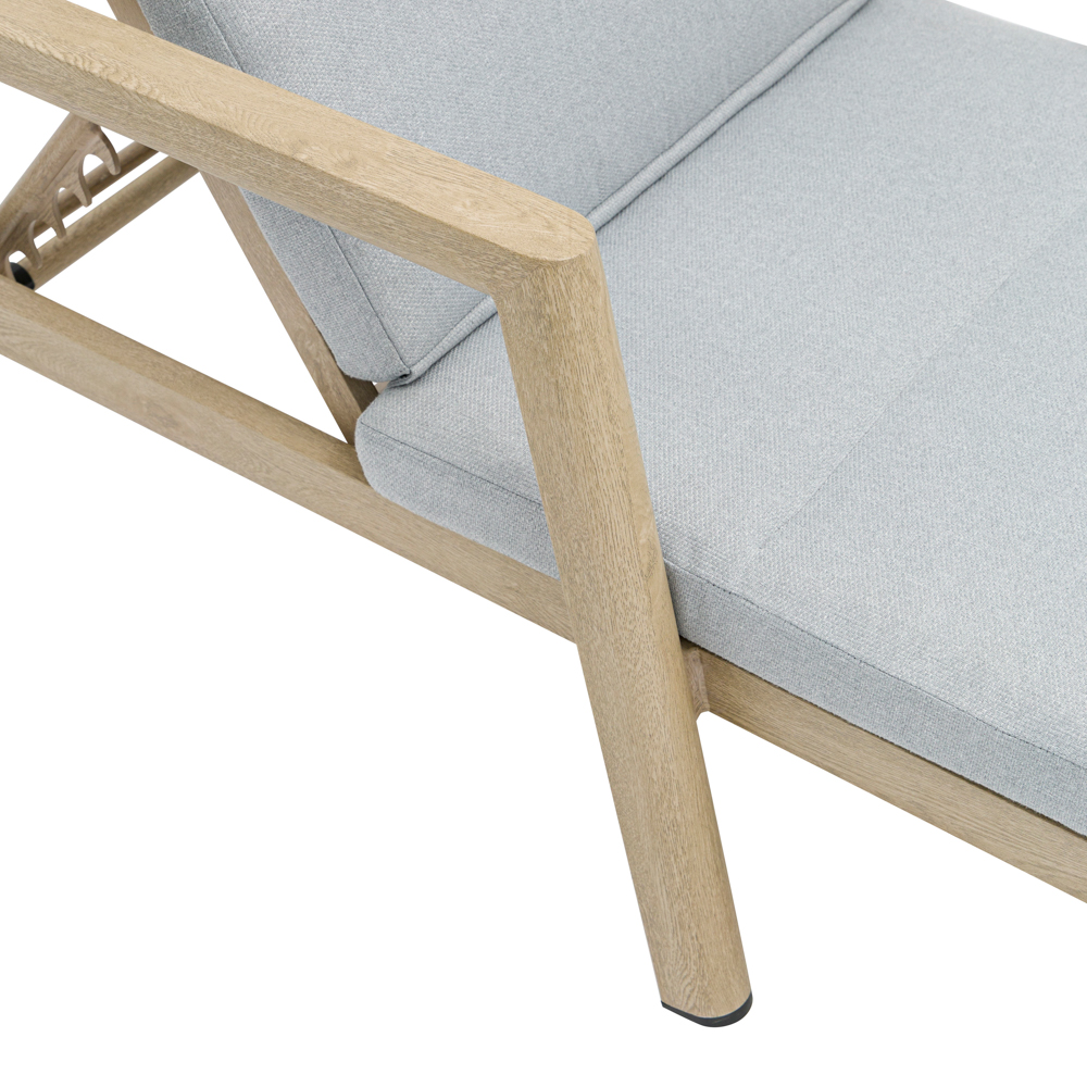 Tumbona Harmony aluminio efecto madera.