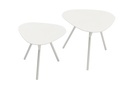 Mesa auxiliar Galt diam.60 aluminio blanco