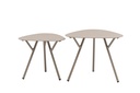 Mesa auxiliar Galt diam.60 aluminio taupe