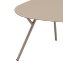 Mesa auxiliar Galt diam.60 aluminio taupe