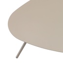 Mesa auxiliar Galt diam.60 aluminio taupe