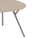 Mesa auxiliar Galt diam.60 aluminio taupe