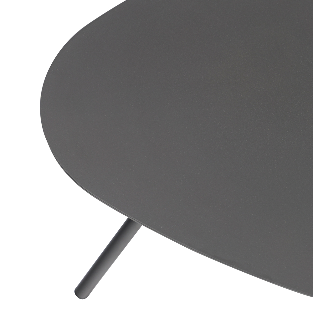 Mesa auxiliar Galt diam.60 aluminio antracita