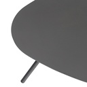 Mesa auxiliar Galt diam.60 aluminio antracita