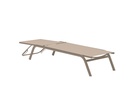 Tumbona Galt aluminio taupe y textilene taupe