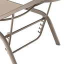 Tumbona Galt aluminio taupe y textilene taupe