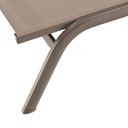 Tumbona Galt aluminio taupe y textilene taupe