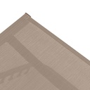 Tumbona Galt aluminio taupe y textilene taupe