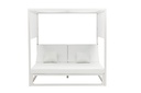Daybed Edna Aluminio y tejido nautico blanco