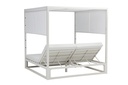 Daybed Edna Aluminio y tejido nautico blanco
