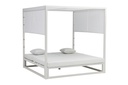 Daybed Edna Aluminio y tejido nautico blanco