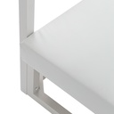 Daybed Edna Aluminio y tejido nautico blanco