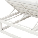 Daybed Edna Aluminio y tejido nautico blanco