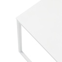 Mesa auxiliar Davis aluminio blanco