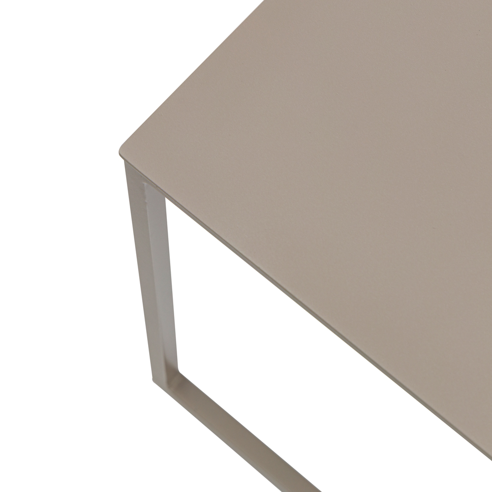 Mesa auxiliar Davis aluminio taupe