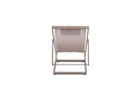 Tumbona Davis aluminio taupe y textilene taupe