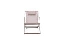 Tumbona Davis aluminio taupe y textilene taupe