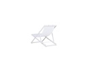 Tumbona Davis aluminio blanco y textilene blanco