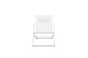 Tumbona Davis aluminio blanco y textilene blanco