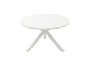 Mesa redonda Yowah aluminio blanco diam.120cm