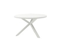 Mesa redonda Yowah aluminio blanco diam.120cm