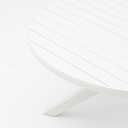 Mesa redonda Yowah aluminio blanco diam.120cm