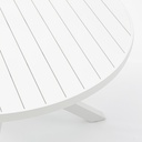 Mesa redonda Yowah aluminio blanco diam.120cm