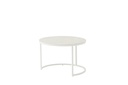 Set mesas auxiliares albury aluminio blanco.