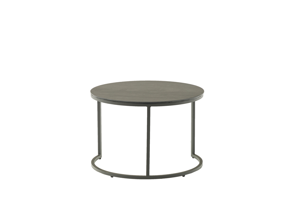 Set mesas auxiliares albury aluminio antracita.