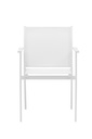 Silla de comedor Adin Alu blanco textilene blanco