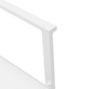 Silla de comedor Adin Alu blanco textilene blanco