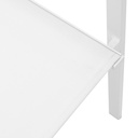 Silla de comedor Adin Alu blanco textilene blanco