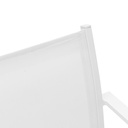 Silla de comedor Adin Alu blanco textilene blanco