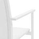 Silla de comedor Adin Alu blanco textilene blanco