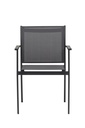 Silla de comedor Adin Alu antracita textilene antracita