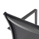 Silla de comedor Adin Alu antracita textilene antracita