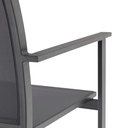 Silla de comedor Adin Alu antracita textilene antracita