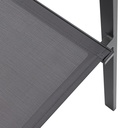 Silla de comedor Adin Alu antracita textilene antracita