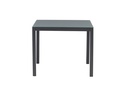 Mesa de comedor Adin 90*90 alum.antracita  cristal antracita