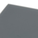 Mesa de comedor Adin 90*90 alum.antracita  cristal antracita